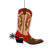Deko-Hänger Cowboy Stiefel, 30 x 30 cm - Deko-Hänger Cowboy Stiefel