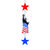 Hnge-Girlande USA Freiheitsstatue, 105 cm