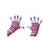 SALE Handschuhe gestrickt fingerlos, rot-wei