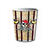 Becher, recycelbar aus Pappe, Red Pirate, 8 Stck