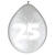 Luftballon, Jubil�um 25, 8 St�ck, silber