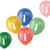 NEU Latex-Luftballons Retro-Vibes bunt, 33cm Durchmesser, 6 Stck, Aufdruck: 1
