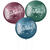 NEU Latex-Riesen-Luftballons Ultra-Metallic bunt, 48cm Durchmesser, 3 Stck, hochglnzend, Aufdruck: Happy Birthday! - Audruck Happy Birthday Riesenballon bunt