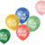 NEU Latex-Luftballons Retro-Vibes bunt, 33cm Durchmesser, 6 Stck, Aufdruck: Happy Birthday - Aufdruck Happy Birthday