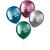 NEU Latex-Luftballons Ultra-Metallic, 33cm Durchmesser, 4 Stck, hochglnzend, Aufdruck: Welcome Home - Aufdruck Welcome Home