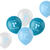 NEU Latex-Luftballons Pastel-Vibes blau, 33cm Durchmesser, 6 Stck, Aufdruck: Its my 1st Birthday - Aufdruck Its my 1st Birthday blau