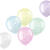 NEU Latex-Luftballons Pastel-Vibes bunt, 33cm Durchmesser, 6 Stck, Aufdruck: Happy 2nd B-Day - Aufdruck Happy 2nd B-Day