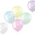 NEU Latex-Luftballons Pastel-Vibes bunt, 33cm Durchmesser, 6 Stck, Aufdruck: Happy 4th B-Day - Aufdruck Happy 4th B-Day