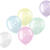 NEU Latex-Luftballons Pastel-Vibes bunt, 33cm Durchmesser, 6 Stck, Aufdruck: Happy 6th B-Day - Aufdruck Happy 6th B-Day