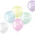 NEU Latex-Luftballons Pastel-Vibes bunt, 33cm Durchmesser, 6 Stck, Aufdruck: Happy 9th B-Day - Aufdruck Happy 9th B-Day