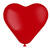 NEU Latex-Luftballons in Herzform, 25cm, rot, 8 Stück, Herzballons - Rot