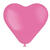 NEU Latex-Luftballons in Herzform, 25cm, pink, 8 Stck, Herzballons - Pink