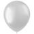 NEU Latex-Luftballons glänzend, 33cm, silber, 50 Stück, Metallic-Ballons - Silber