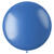 NEU Latex-Luftballon XXL glnzend, 80cm, blau, Metallic-Riesenballon - Blau