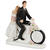 Deko-Figur Hochzeitspaar auf Fahrrad