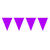 Wimpelkette 10m, lila