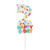 NEU Geburtstags-Kerze Sprinkles, Zahl 2, ca. 7cm, bunt, Zahlenkerze - Ziffer: 2