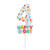 NEU Geburtstags-Kerze Sprinkles, Zahl 4, ca. 7cm, bunt, Zahlenkerze - Ziffer: 4