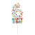 NEU Geburtstags-Kerze Sprinkles, Zahl 6, ca. 7cm, bunt, Zahlenkerze - Ziffer: 6
