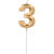 NEU Geburtstags-Kerze Glamour Vibes, Zahl 3, ca. 7cm, gold, Zahlenkerze - Ziffer: 3