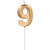 NEU Geburtstags-Kerze Glamour Vibes, Zahl 9, ca. 7cm, gold, Zahlenkerze - Ziffer: 9