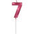 NEU Geburtstags-Kerze Glamour Vibes, Zahl 7, ca. 7cm, rot, Zahlenkerze - Ziffer: 7