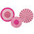 NEU Deko-Fcher Perfekt Pink, 3 Stck - 2x 35cm und 1x 25cm in Rosa-Pink-Tnen, aus FSC-Papier