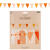 NEU Wimpelkette Pretty Peach, 6m lang, mit Wimpeln in Gelb-Orange-Tnen, Wimpel 17x21cm, aus FSC-Papier - Pretty Peach