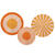 NEU Deko-Fcher Pretty Peach - 3 Stck, 2x 35cm und 1x 25cm in Gelb-Orange-Tnen, aus FSC-Papier - Pretty Peach