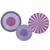 NEU Deko-Fcher Posh Purple - 3 Stck, 2x 35cm und 1x 25cm in Lila-Violett-Tnen, aus FSC-Papier - Posh Purple