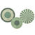 NEU Deko-Fcher Growing Green - 3 Stck, 2x 35cm und 1x 25cm in Grn-Tnen, aus FSC-Papier - Growing Green