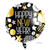 Ballonset Helium & Ballons Silvester, Schwarz, Gold & Silber Bild 5