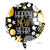 SALE Ballonset Helium & Ballons Silvester, Schwarz, Gold & Silber Bild 5