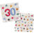 Servietten Starburst, 33 x 33 cm, 20 St�ck, 30. Geburtstag - 30. Geburtstag