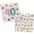 Servietten Starburst, 33 x 33 cm, 20 St�ck, 40. Geburtstag - 40. Geburtstag