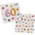 Servietten Starburst, 33 x 33 cm, 20 St�ck, 60. Geburtstag - 60. Geburtstag