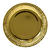 Teller Metallic Gold glänzend, 23 cm, 8 Stück - Teller Metallic Gold