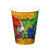 Becher, recycelbar aus Pappe, Dino Party, 250 ml, 6 Stck - Becher