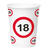 Becher, recycelbar aus Pappe, Verkehrsschild 18, 350 ml, 8 Stck