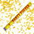 SALE Konfetti-Shooter, Gold-Streifen, 57 cm