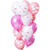 NEU Premium-Latex-Luftballons It's a girl, 33cm, 12 Stk. - Rosa-Tne (Girl)