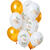 NEU Premium-Latex-Luftballons Mr. & Mrs, Gold, 33cm, 12 Stk.