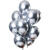 NEU Premium-Latex-Luftballons Mirror Effect Silver, 33cm, 12 Stk.