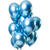 NEU Premium-Latex-Luftballons Mirror Effect Blau, 33cm, 12 Stk. - Blau