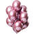 NEU Premium-Latex-Luftballons Mirror Effect Pink, 33cm, 12 Stk. - Pink