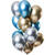 NEU Premium-Latex-Luftballons Mirror Effect Saphir, 33cm, 12 Stk. - Saphir