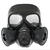NEU PVC-Gasmaske, schwarz, grenverstellbar