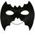 NEU Maske Fledermaus aus Hartschaum, schwarz Bild 2