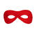 NEU Maske Bandit / Superheld, Augenmaske mit Gummizug, rot - Rot