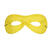 NEU Maske Bandit / Superheld, Augenmaske mit Gummizug, gelb - Gelb